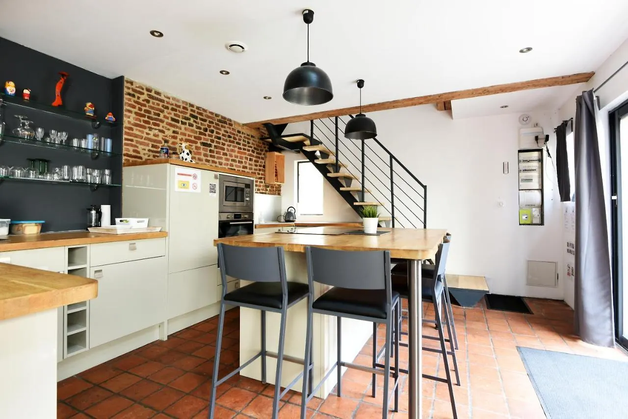 Apartment Maison Vieux Lille 3 Chambres Parking Prive 24H24H Acces France